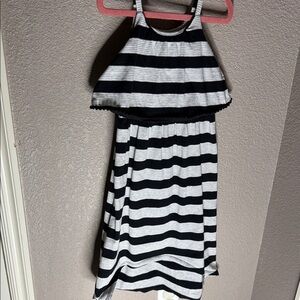 Black and White Striped Dress circo